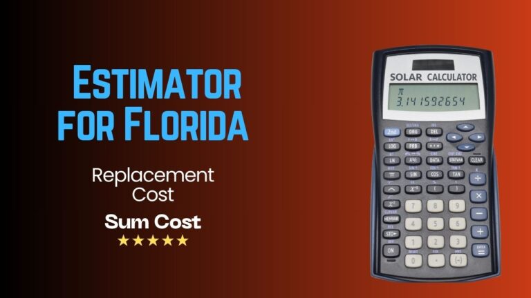 Replacement Cost Estimator for Florida